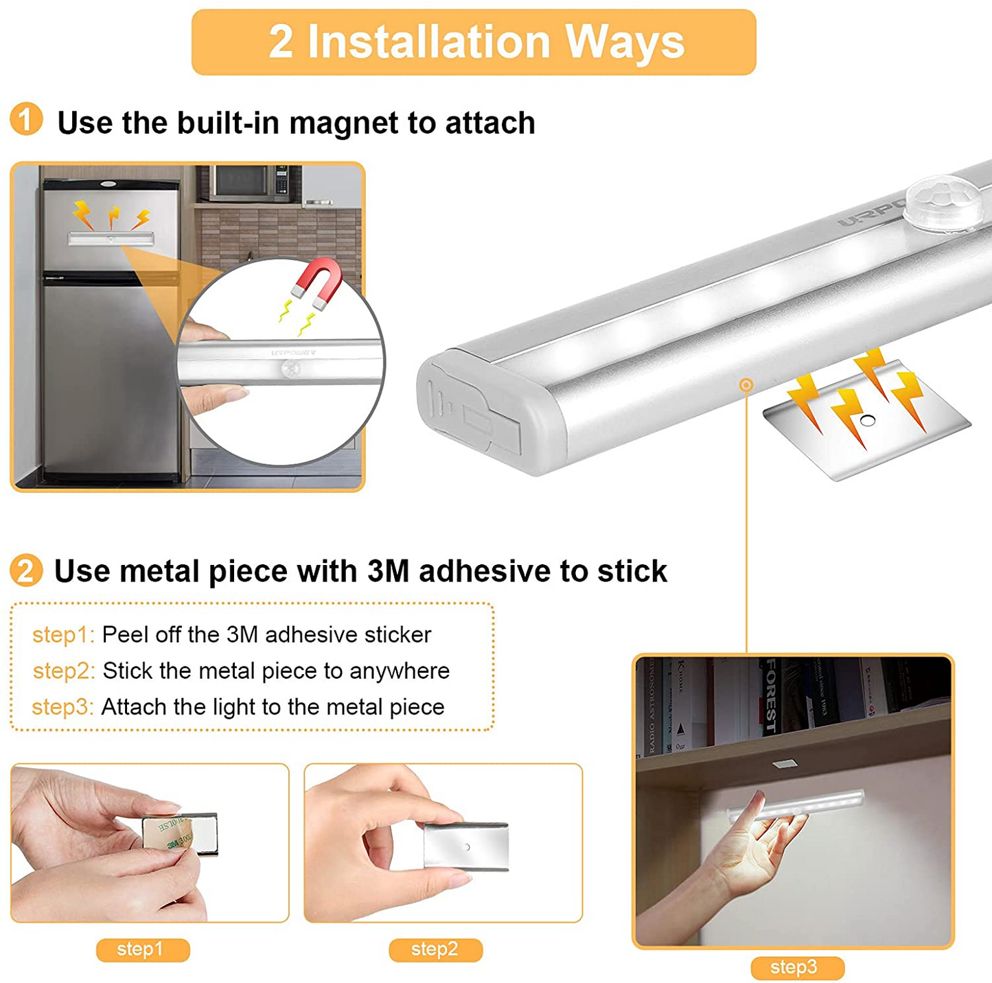 Aldricx® Motion Sensor Closet Lights