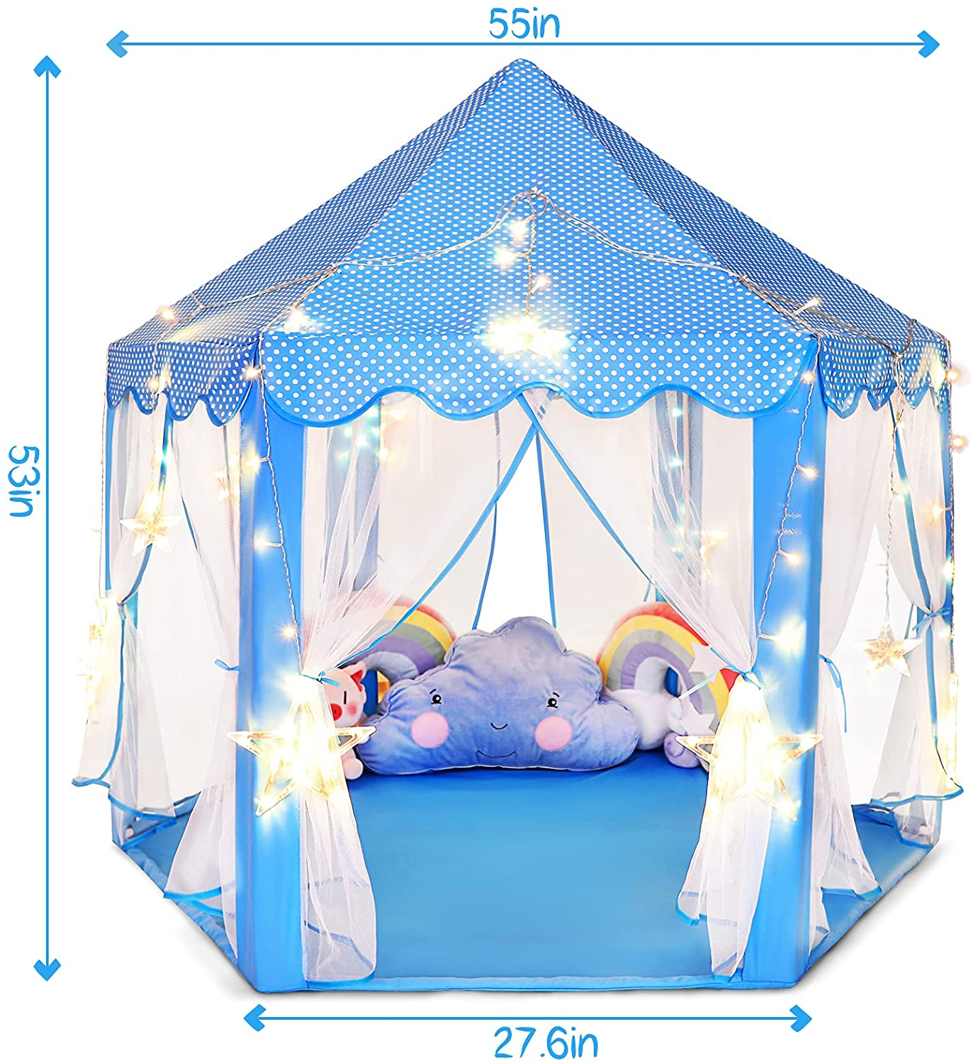 Peachy® Princess Castle Tent for Girls