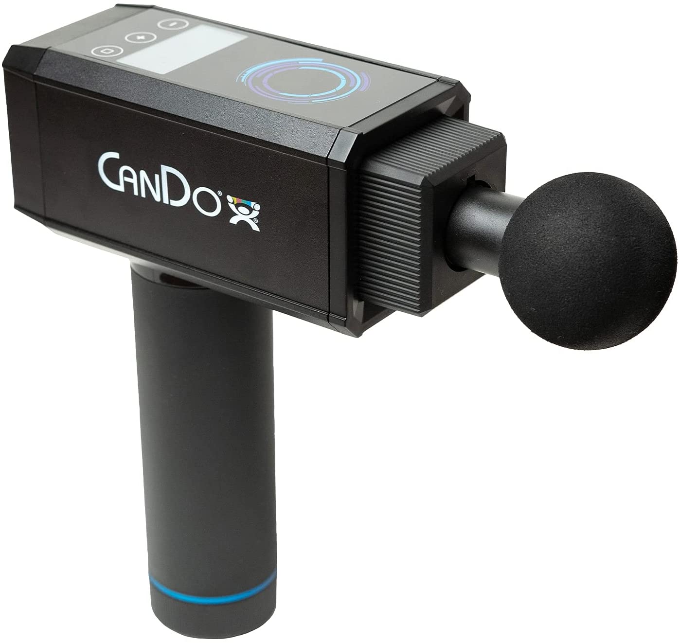 Cando Multi-Speed Vibration Percussion High-Powered Massage Gun with Interchangeable Heads