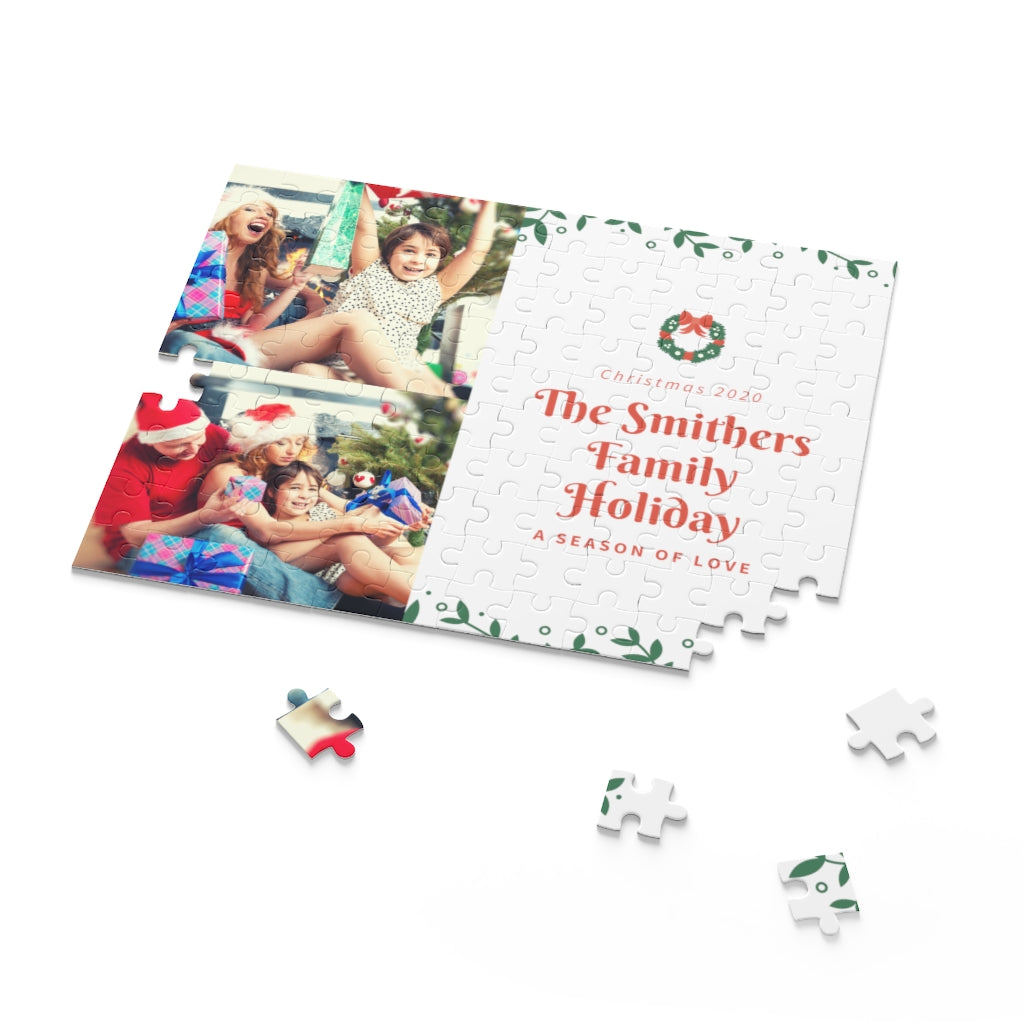 Personalized family holidays picture Puzzle Photo Gift