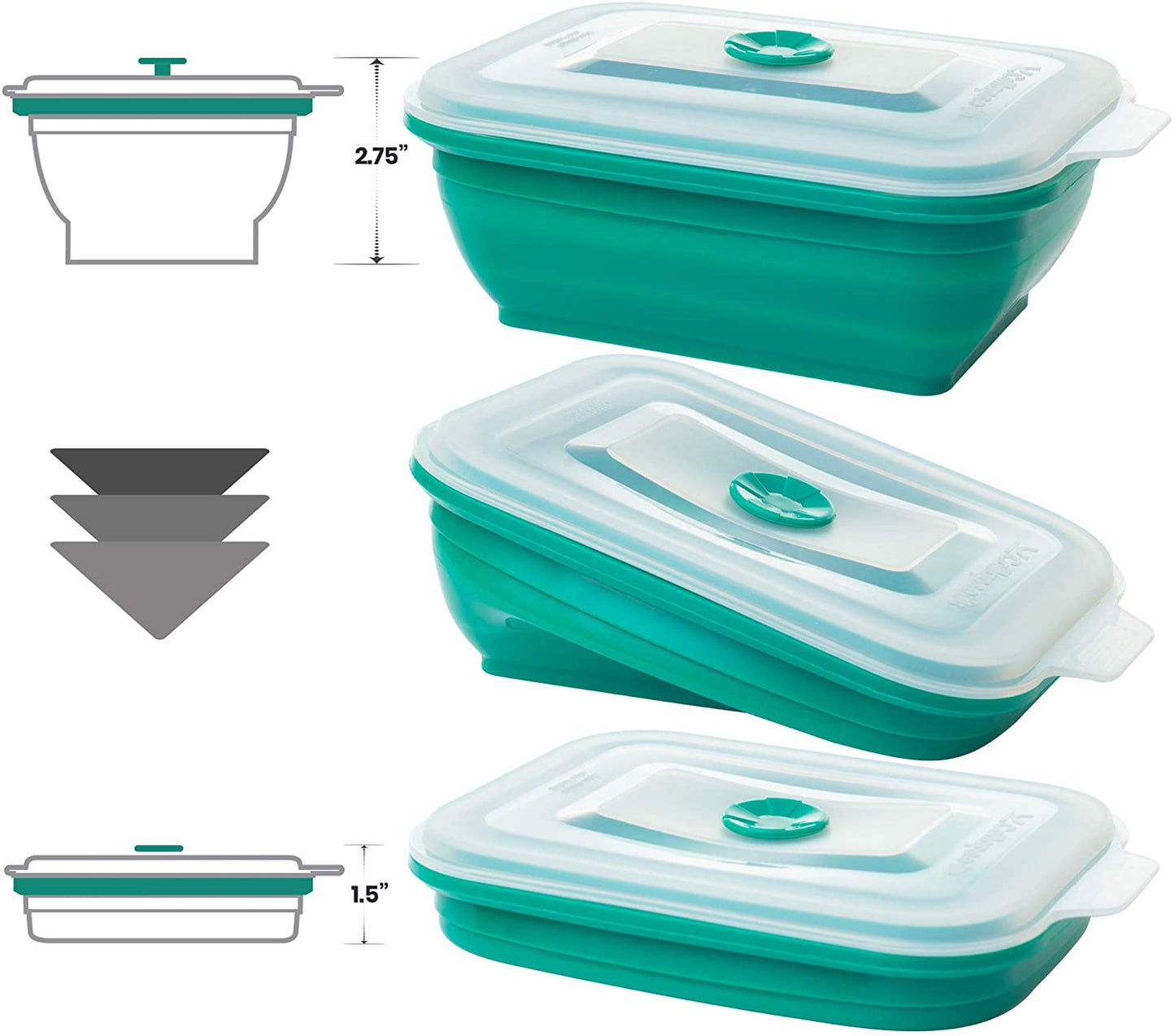 Aldricx® Silicone Food Storage Containers