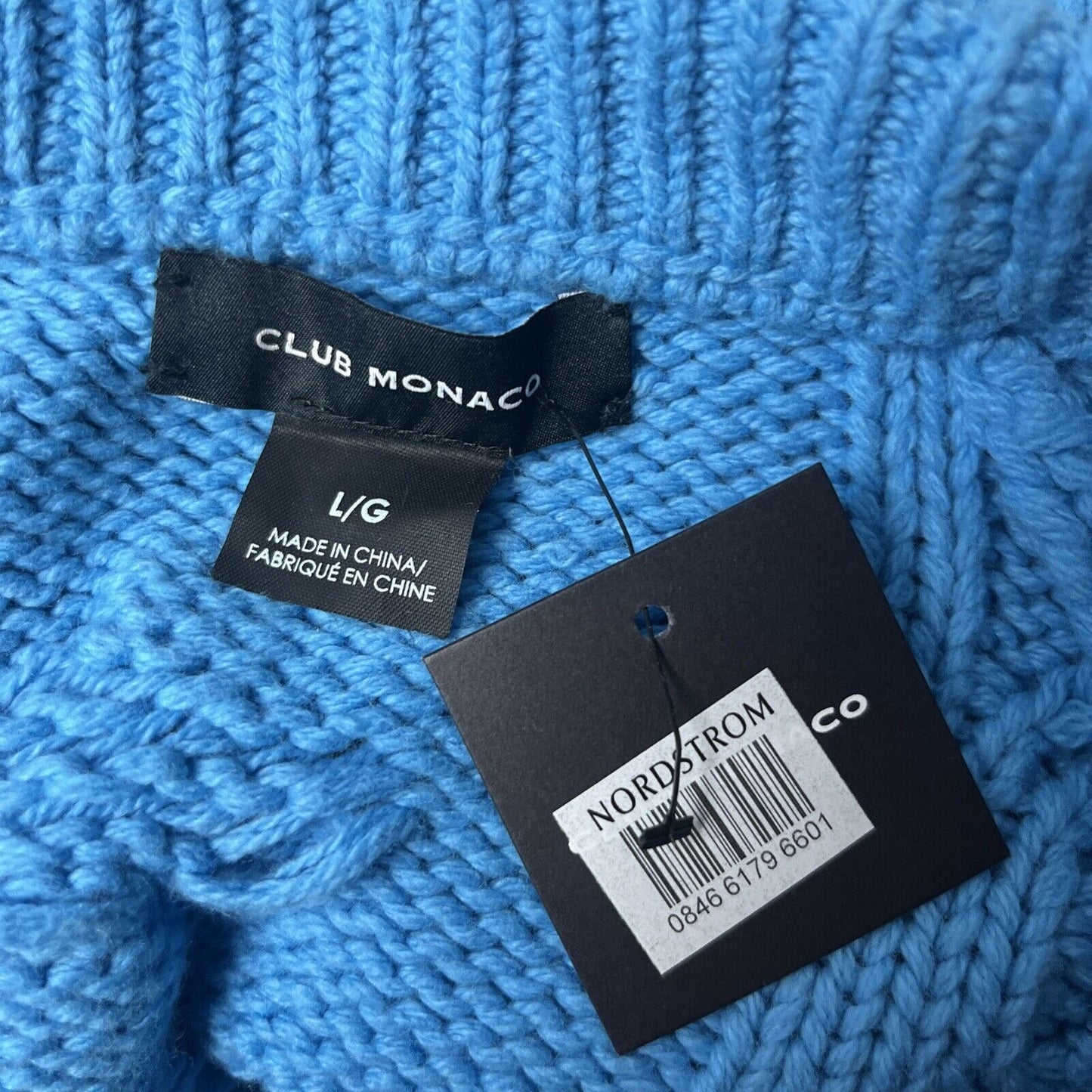 Club Monaco Oversized Chunky Knit Cable Sweater Size Large