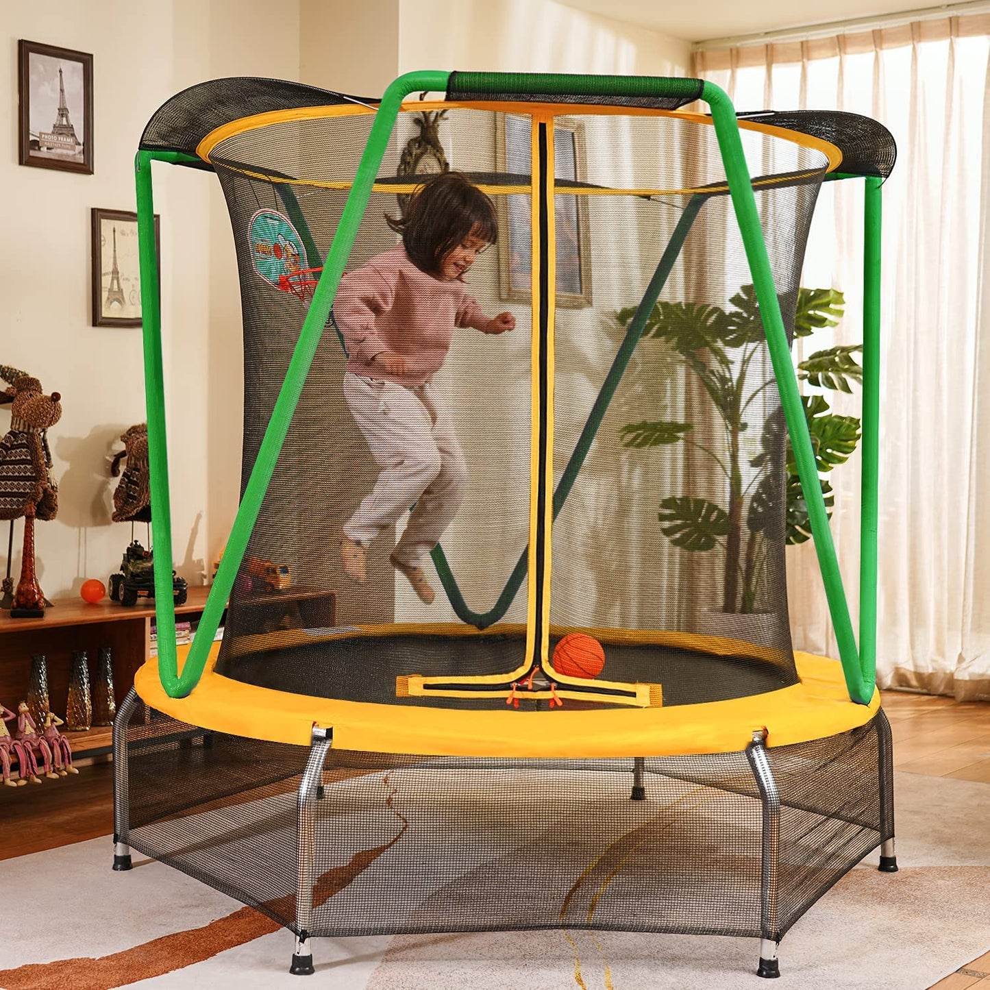 Peachy® Trampoline with Enclosure