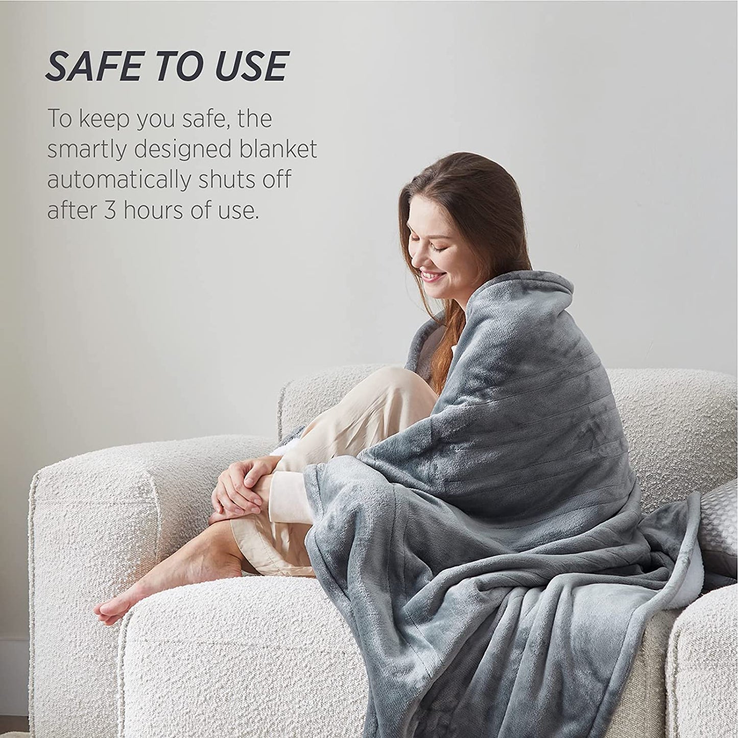 Aldricx® Soft Electric Blanket for Couch