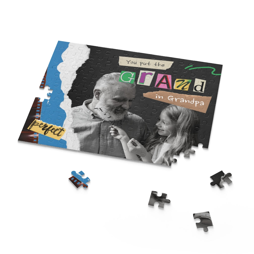 Personalized grandparents picture Puzzle Photo Gift