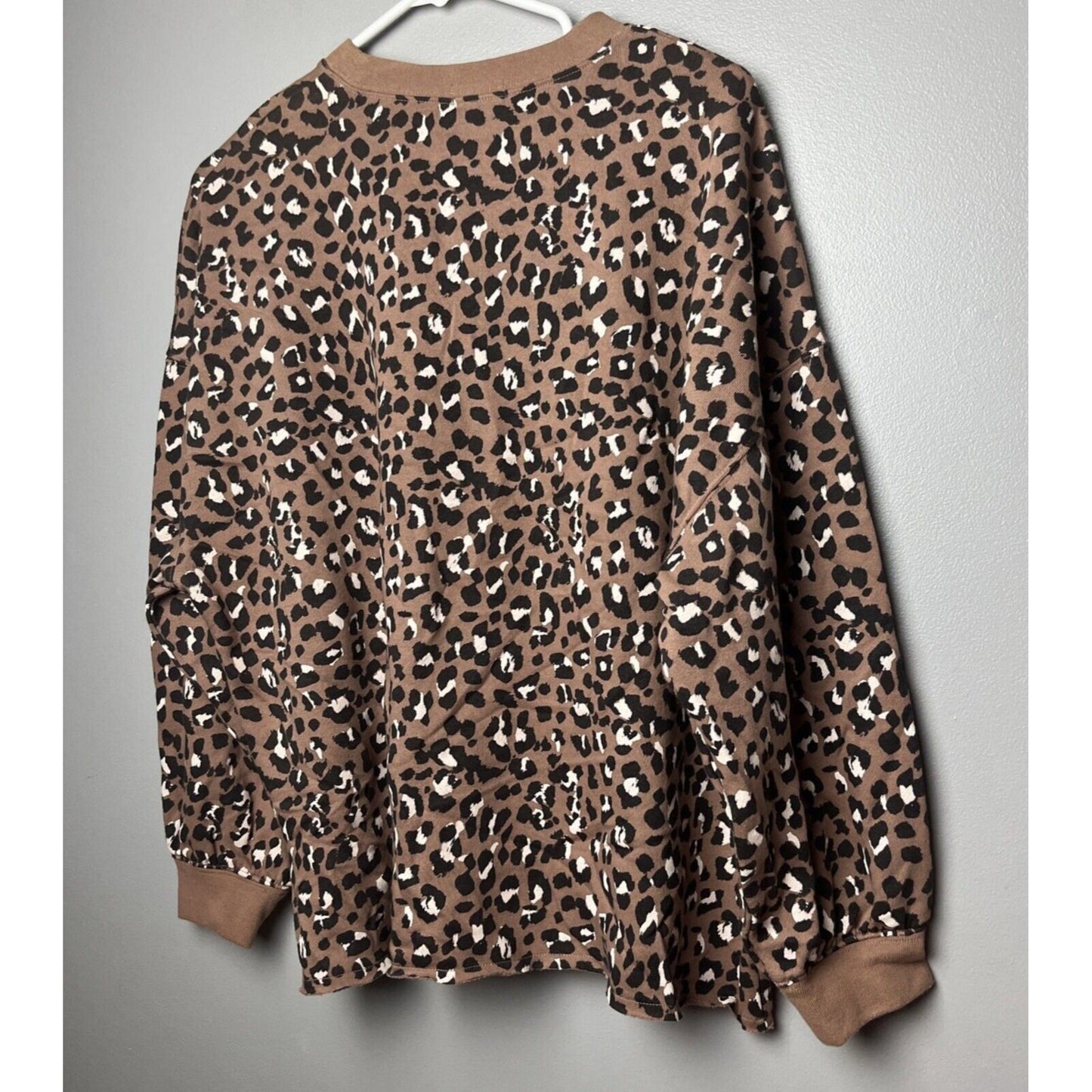 RAILS Sweatshirt Womens Small Reeves Mountain Leopard Crew Neck Pullover NWT