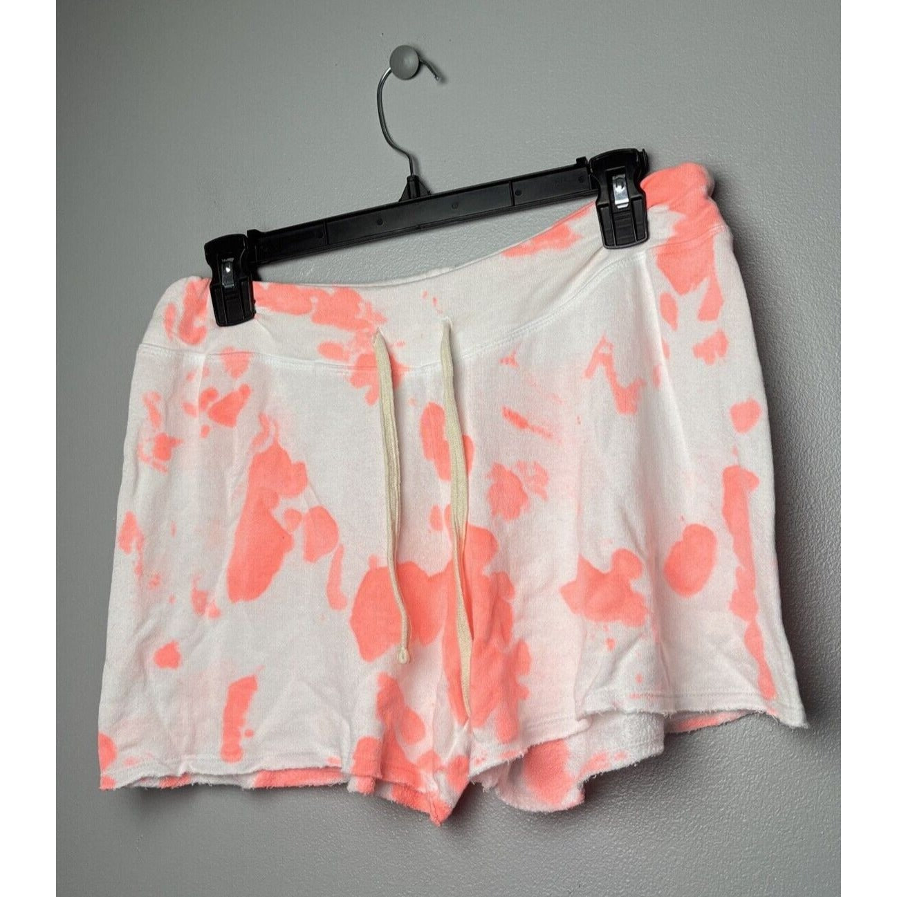 Sundry Women's Drawstring Cutoff Shorts Tie Dye Pop Peach Size 1 Small