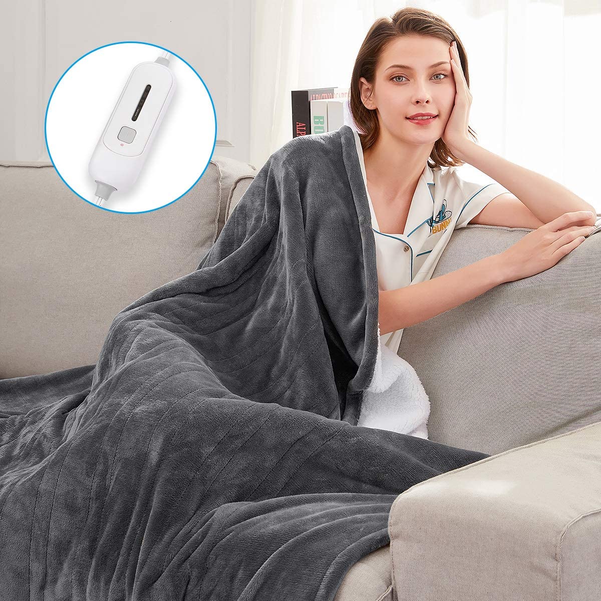 Aldricx® Soft Electric Blanket for Couch