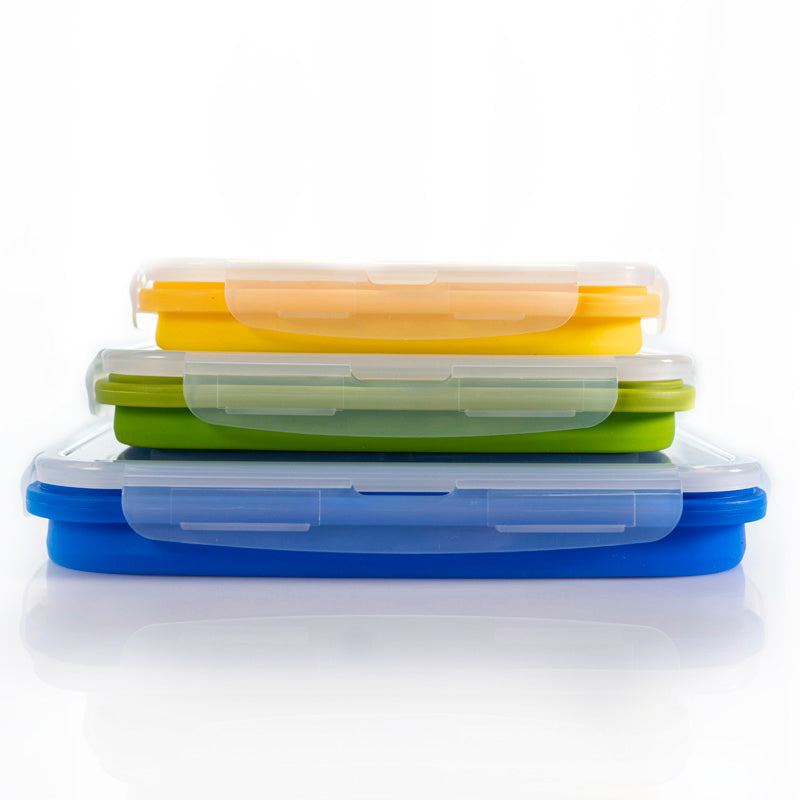 Aldricx® Silicone lunchbox collapsible food storage containers