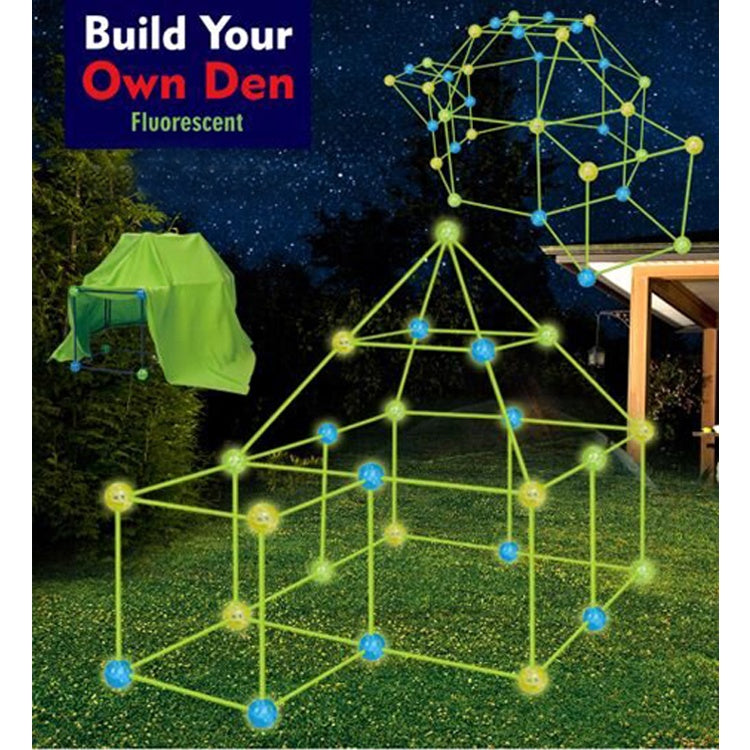 Peachy® Kids Luminous Fort Building Kit for Indoor & Outdoor