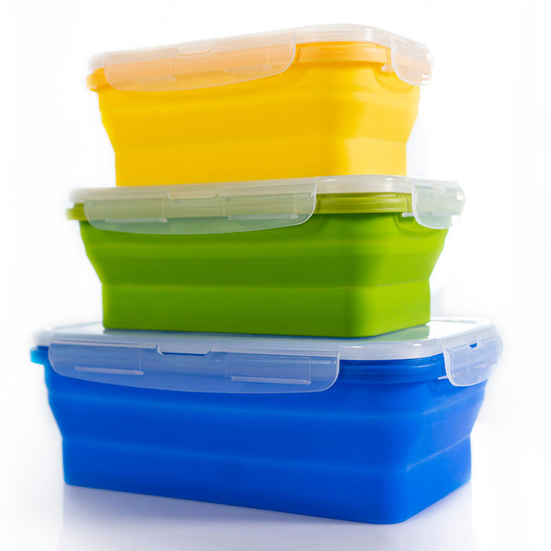 Aldricx® Silicone lunchbox collapsible food storage containers