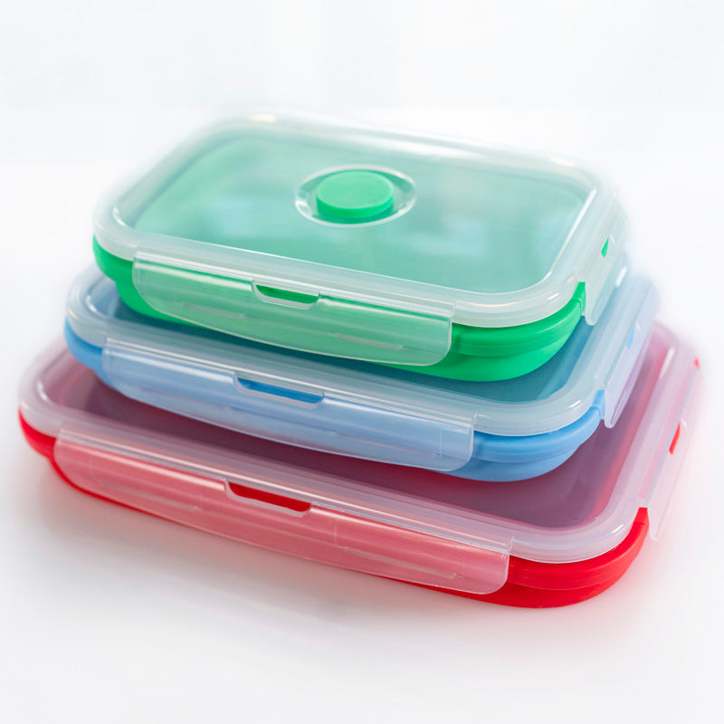 Aldricx® Silicone lunchbox collapsible food storage containers