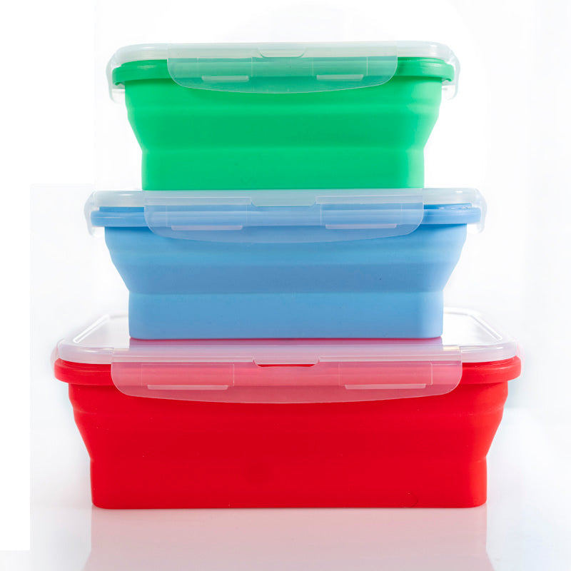 Aldricx® Silicone lunchbox collapsible food storage containers