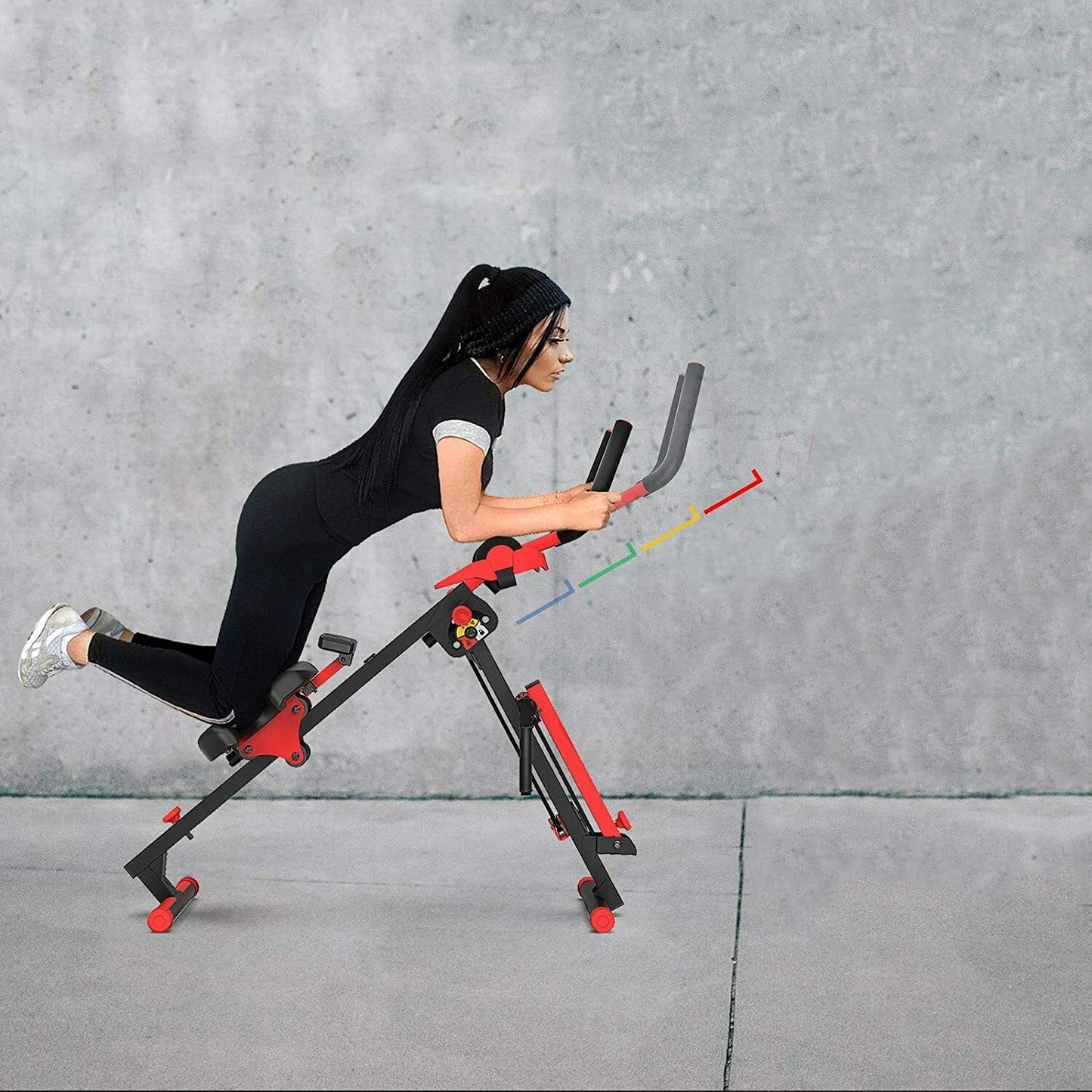 Portable Seated Home Rowing Back Exercise Machine