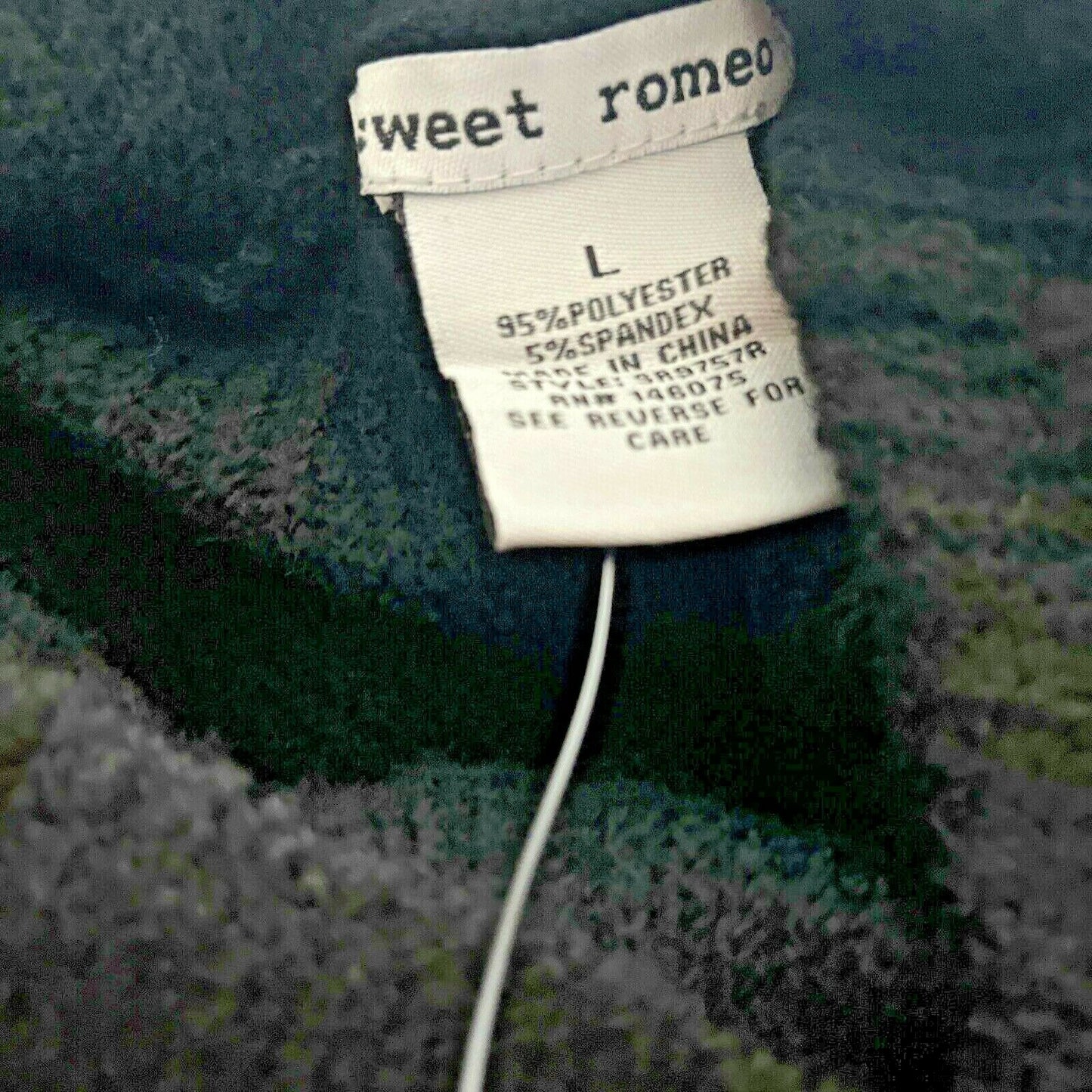 Sweet Romeo Womens Black Long Sleeve Turtleneck Tight Knit Pullover Sweater Sz L