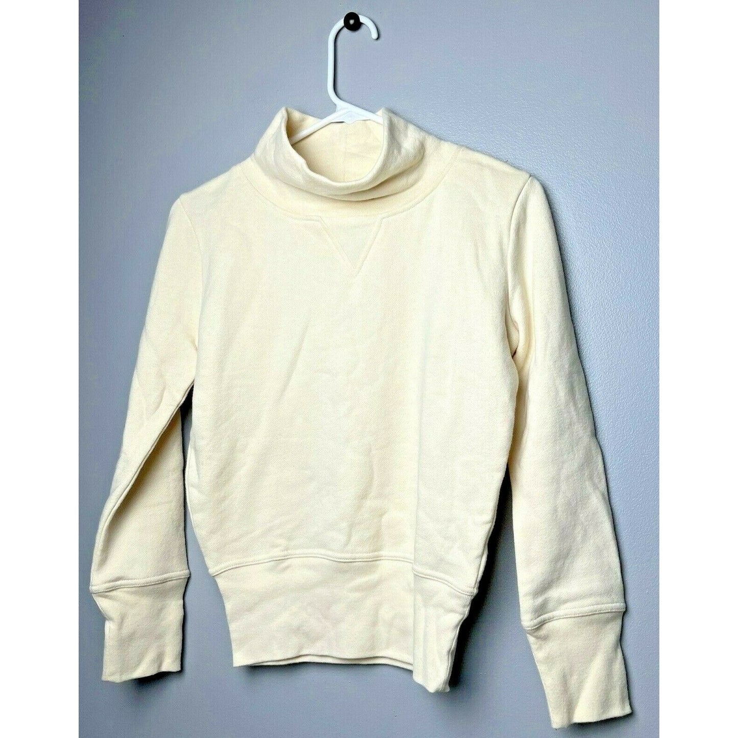 Women's Madewell Turtleneck Sweatshirt, Size XX-Small - Ivory