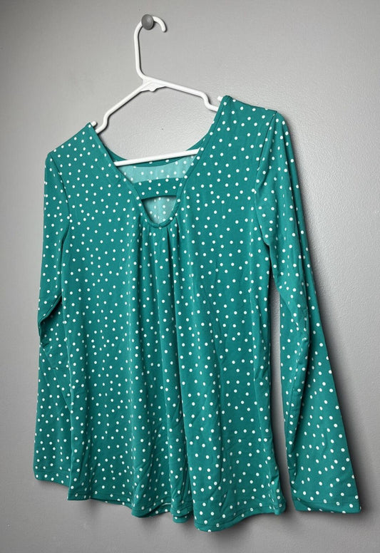 Susan Graver Liquid Knit Ballet Neck Top w/Scoop Back (Jade Green, S) A470167