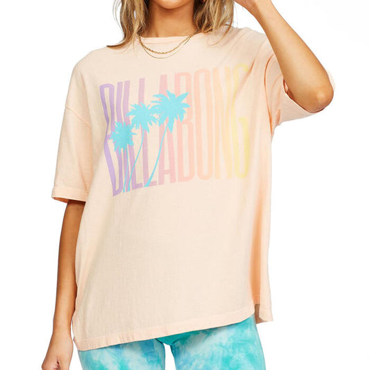 Billabong NWT Women's Peach Local Favorite T Shirt Size M