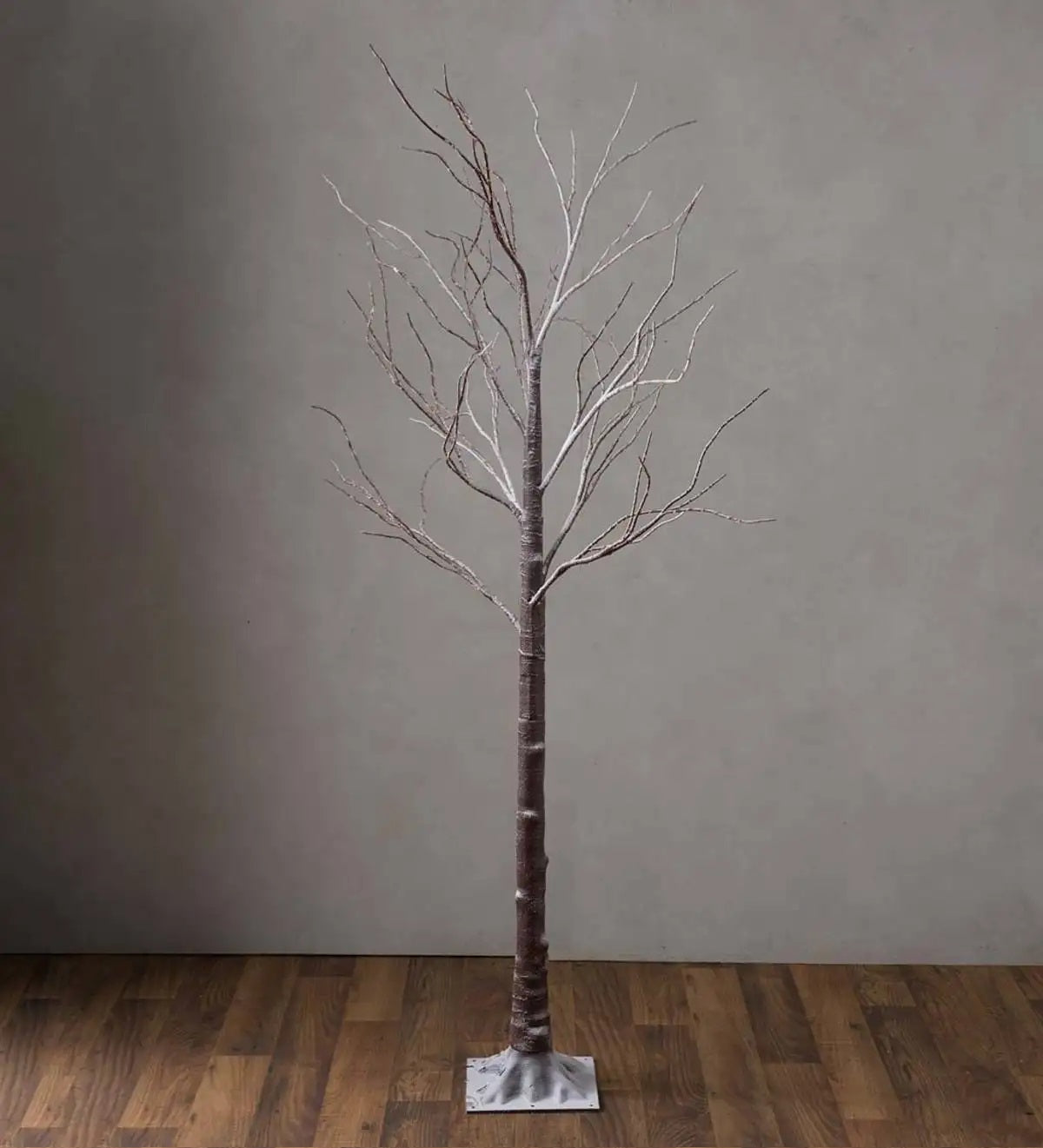 Plow & Hearth Indoor/Outdoor Birch Tree with 750 Warm White Lights Extra Large - Brown