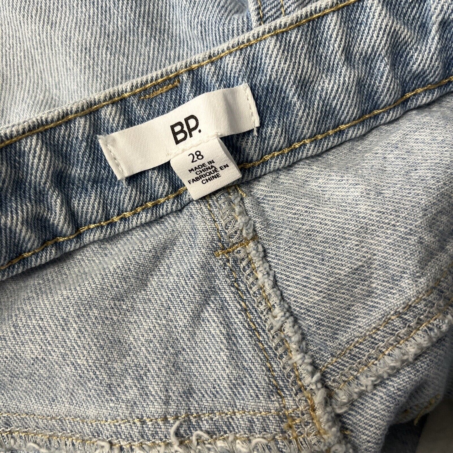 Bp. Women's High Waist Button Fly Mom Jeans Size 28 Light Blue