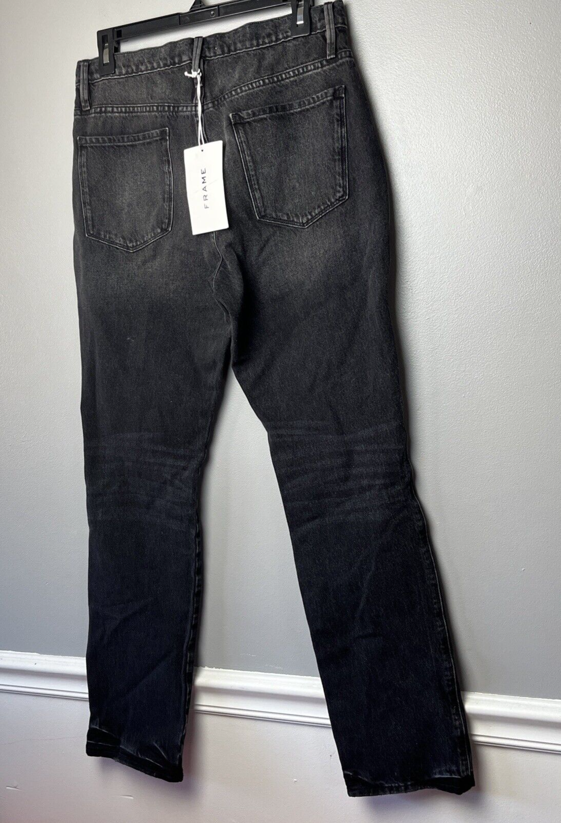 FRAME Le Sylvie Ripped High Waist Straight Leg Jeans Size 28