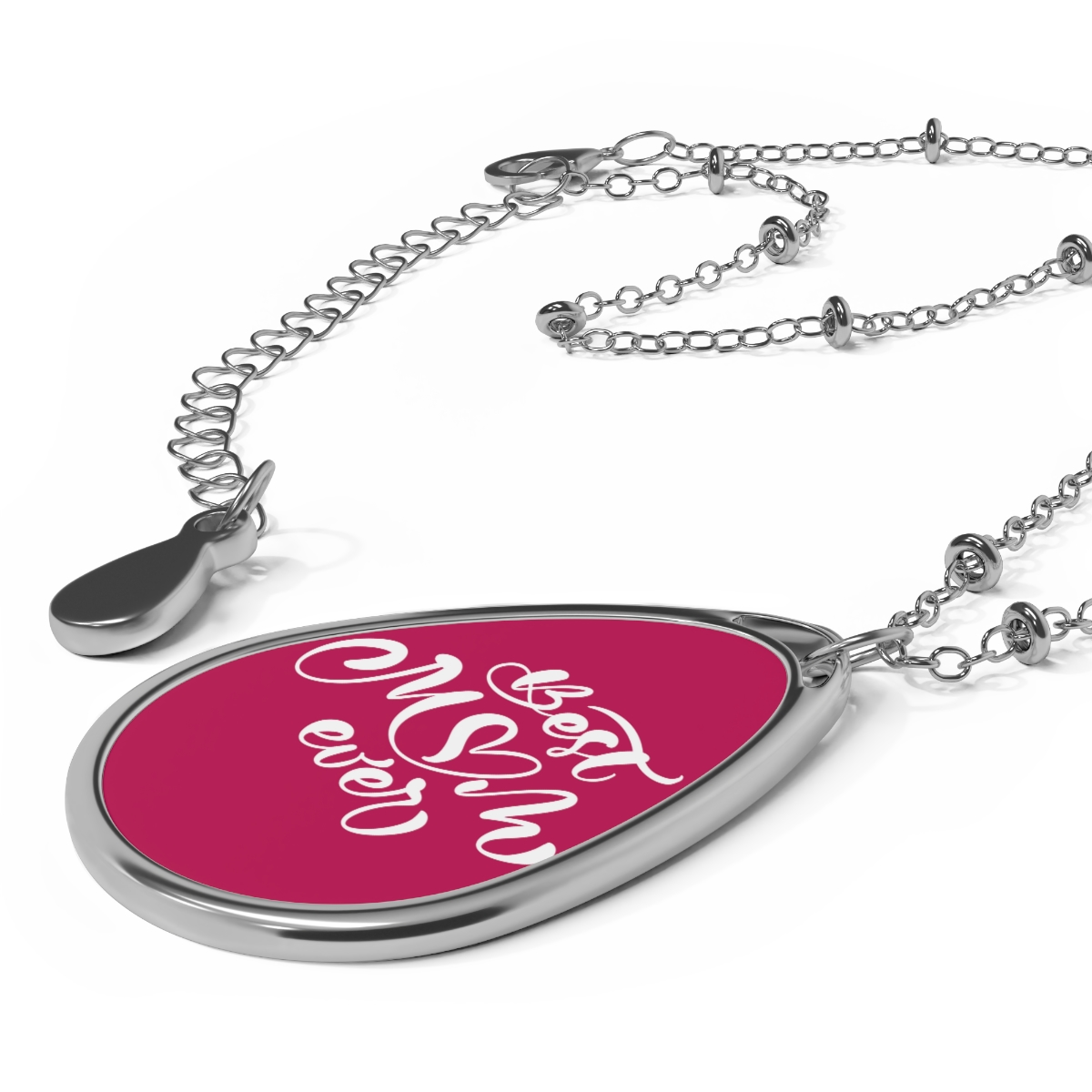 Custom Oval Necklace with Name, Picture or Monogram