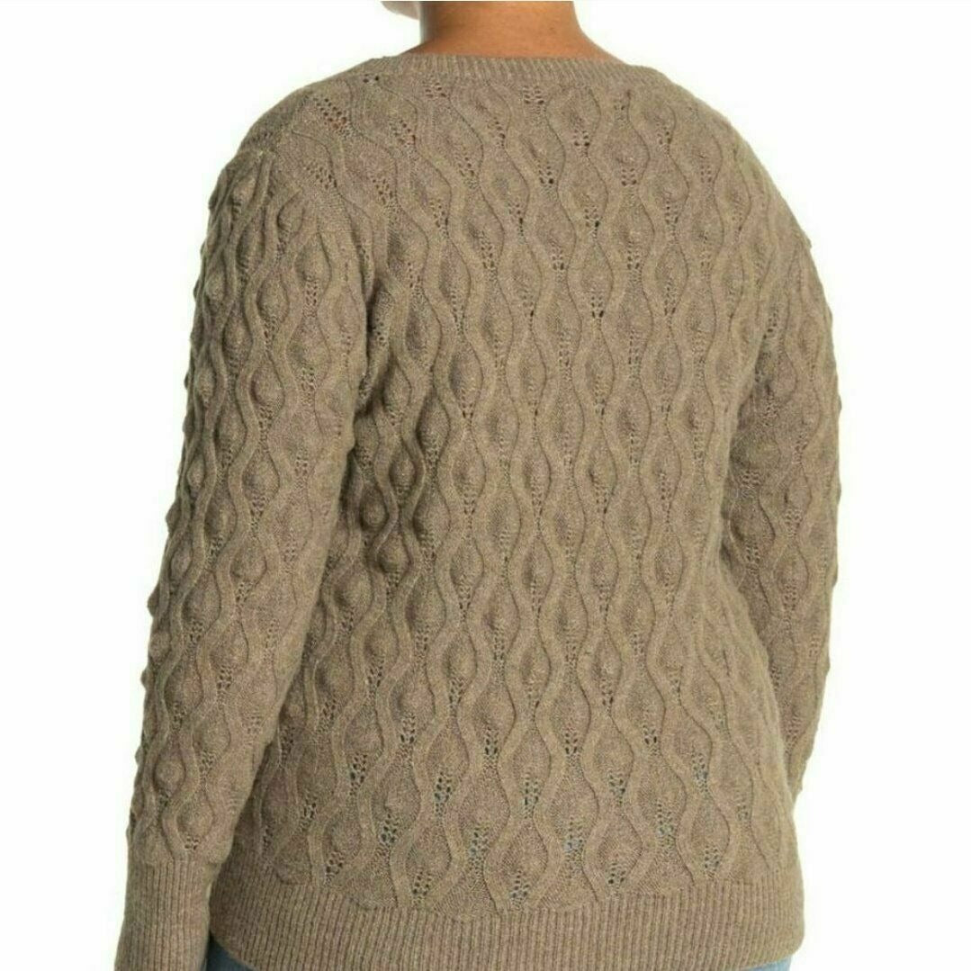 Sweet Romeo Sweater Hela Women’s Brown Gray Pullover Size XL Textured