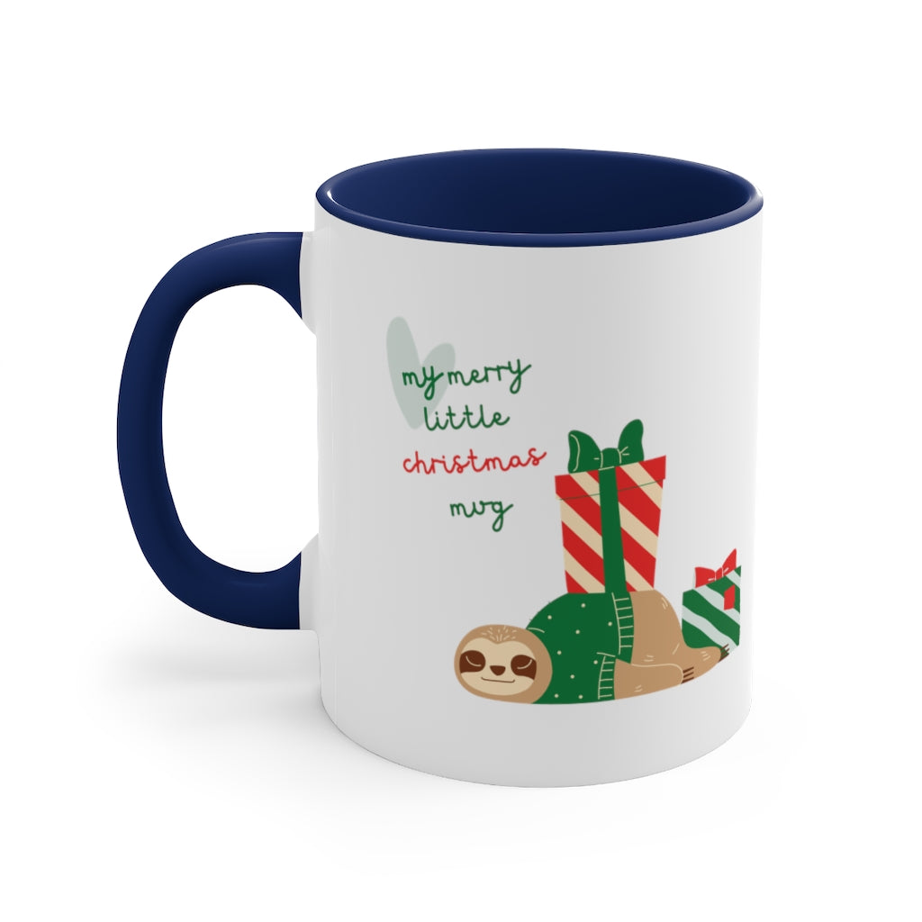 Custom My merry little xmas Accent Coffee Mug, 11oz