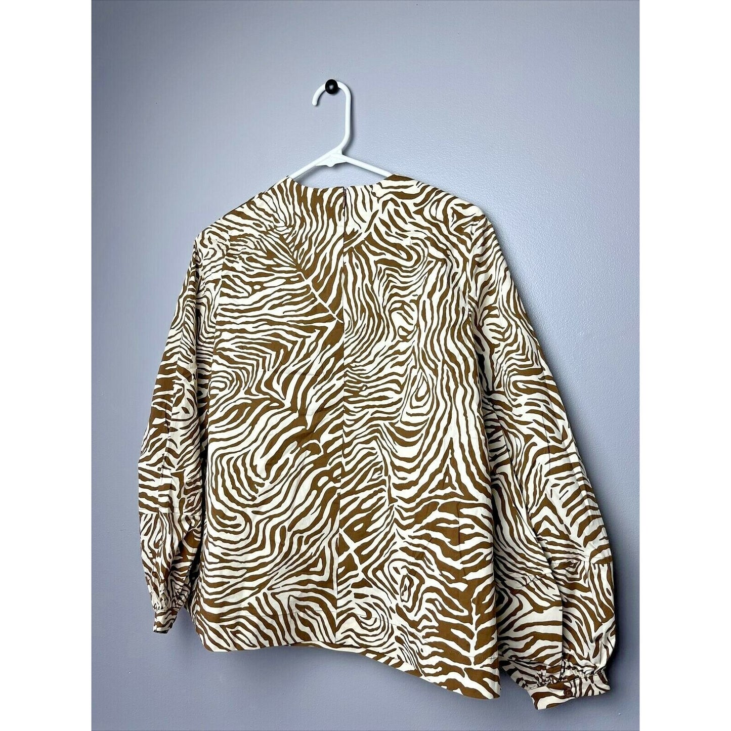 Samsoe Samsoe Collection 21 Aram Blouse in Mountain Zebra Size S *NWT*