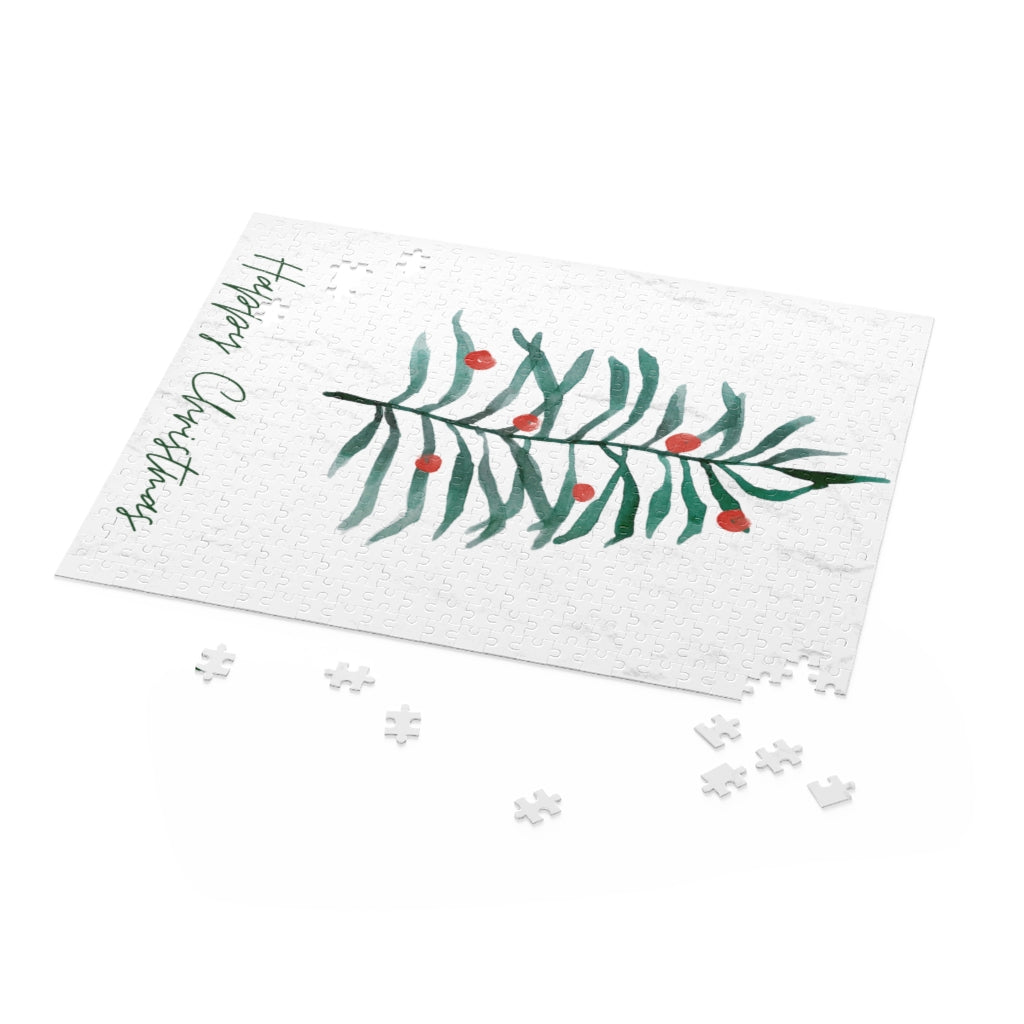 Merry Christmas Personalized Puzzle Photo Gift