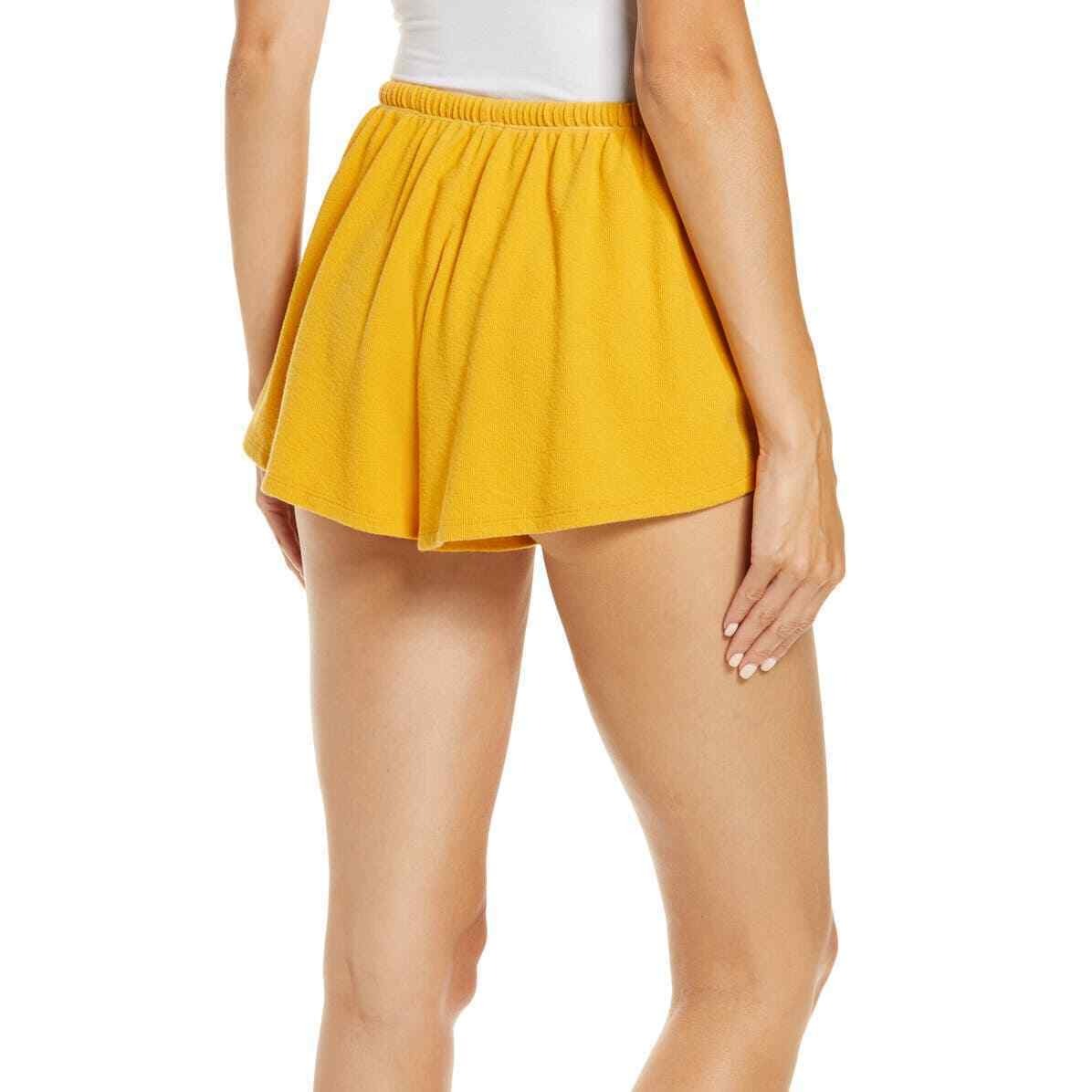 NWT Women's Honeydew Fool for Fall Tie Waist Shorts, Size Small - Yellow