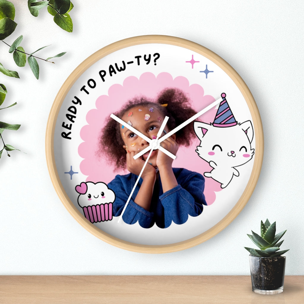 Custom birthday photo Wall clock