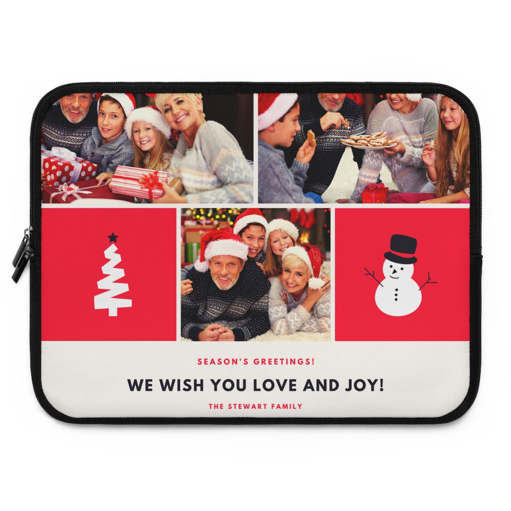 Family Picture Personalized Gift Laptop Sleeve