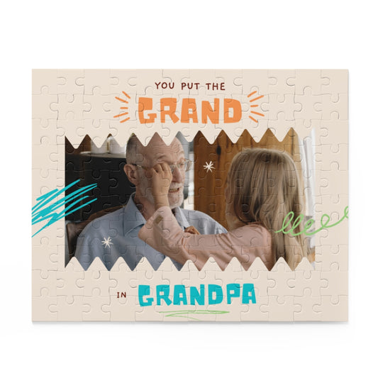 Personalized picture grandpa Puzzle Photo Gift