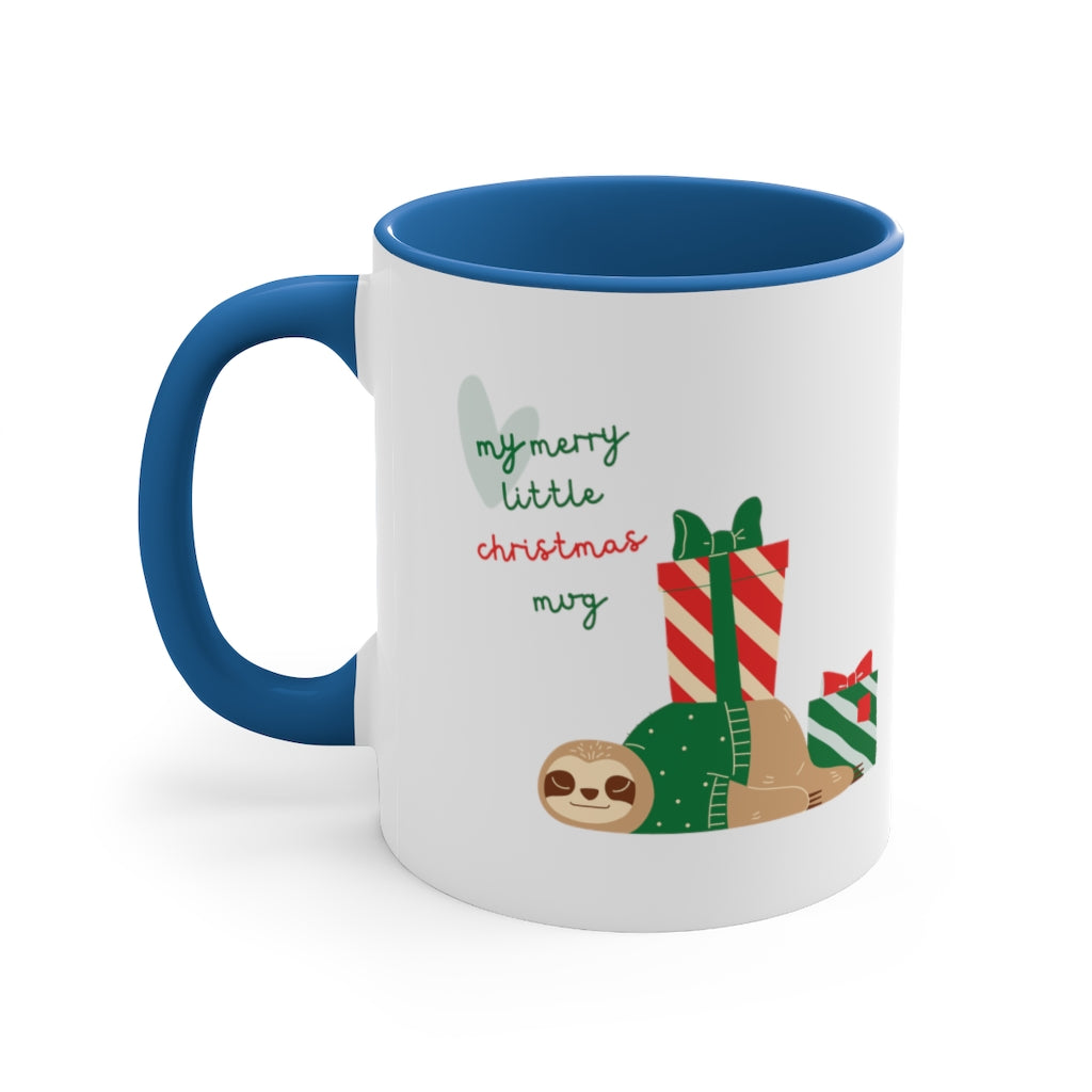 Custom My merry little xmas Accent Coffee Mug, 11oz