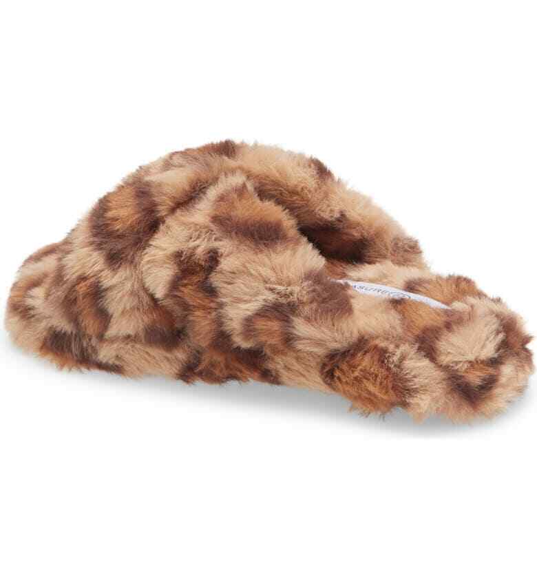 Treasure & Bond Kids NWT Brown Faux Fur Slide Slippers