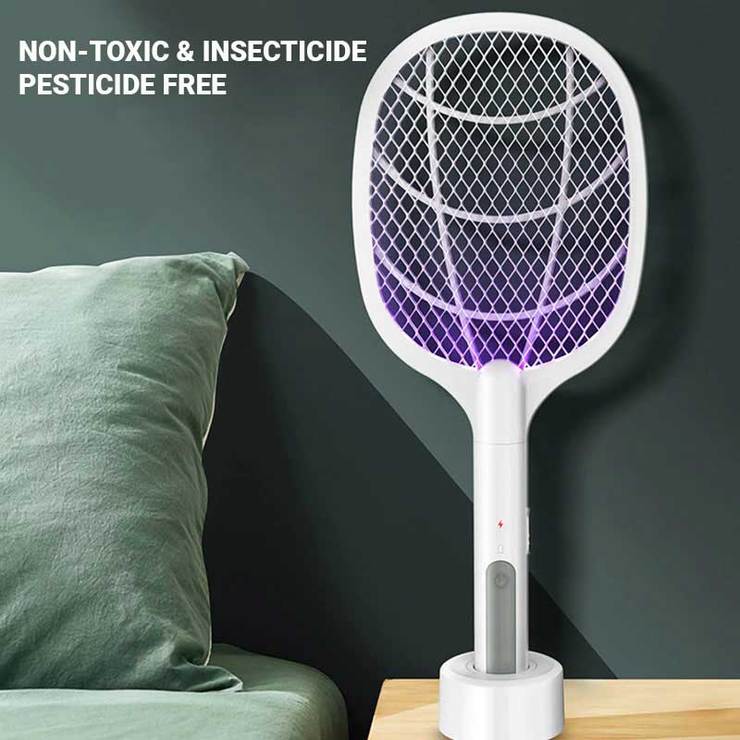 Aldricx® 3 IN 1 Mosquito & Fly Killer Lamp / Swatter