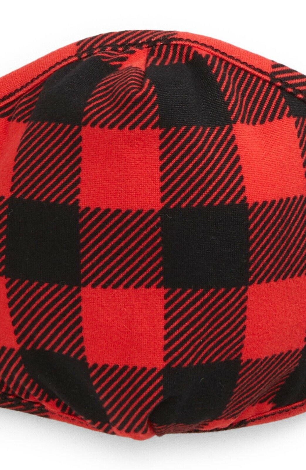 Face Mask Family 4-Pack Buffalo Check Plaid Black Red Washable Soft Cotton