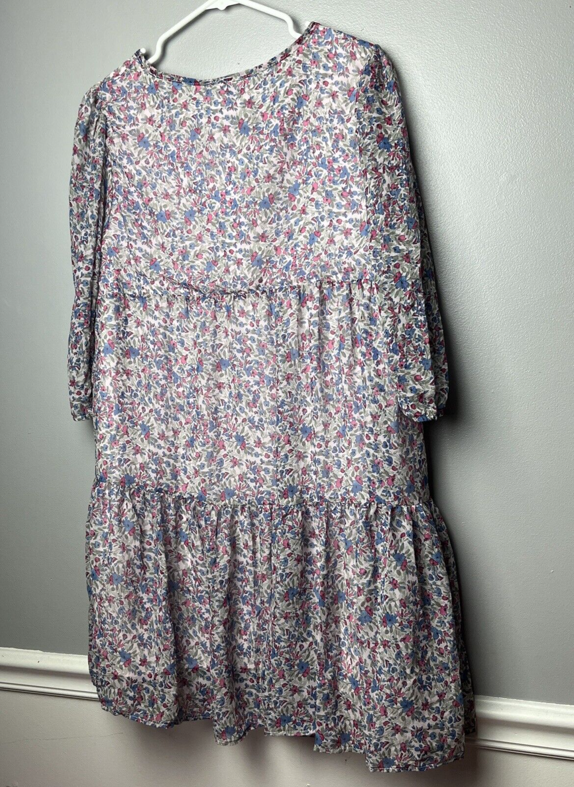 BB Dakota by Steve Madden Baby Love Me Mini Dress Blue Floral M NWT $89