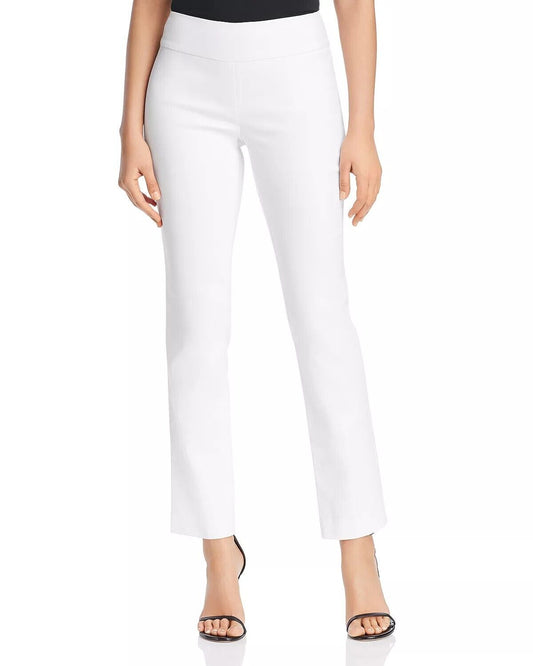 NIC+ZOE Polished Wonderstretch Pants, Size 8 in Paper White