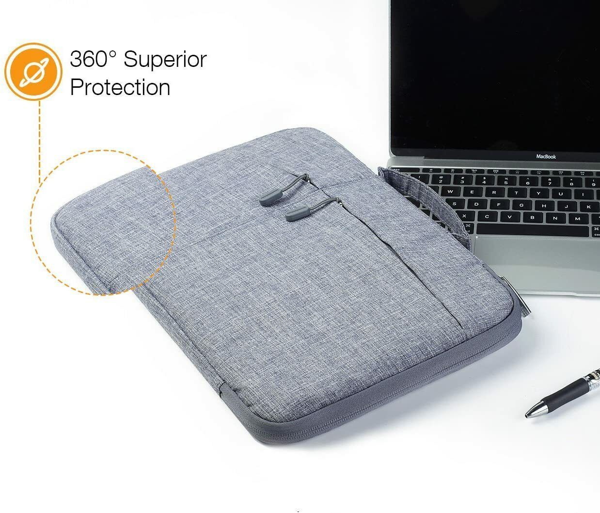 Megoo 12inch Sleeve Case with Accessory Pouch for Microsoft Surface Pro X/7/6/5/