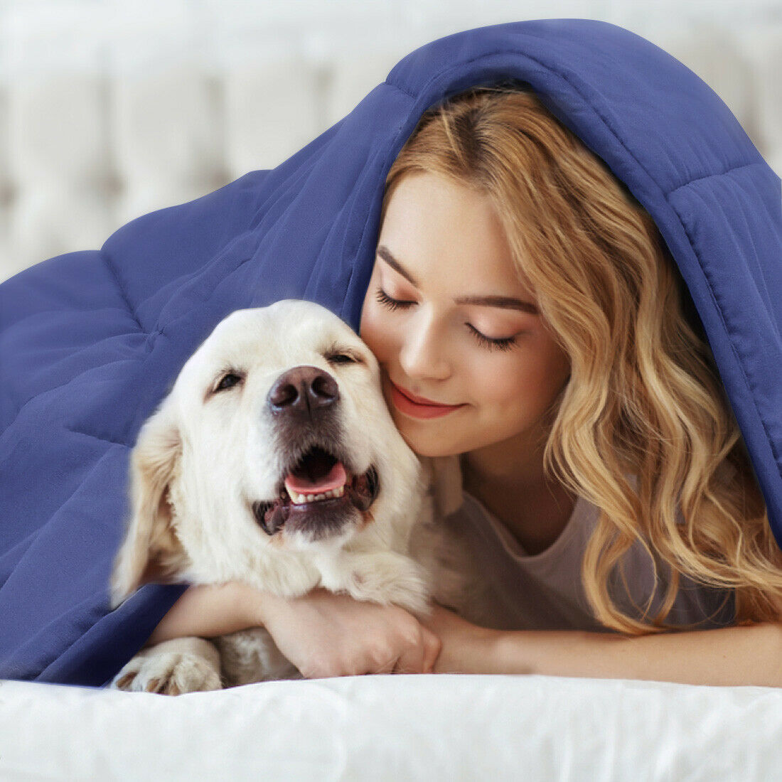 Luxurious Gravity Weighted Anxiety Comforter Blanket 15 lbs