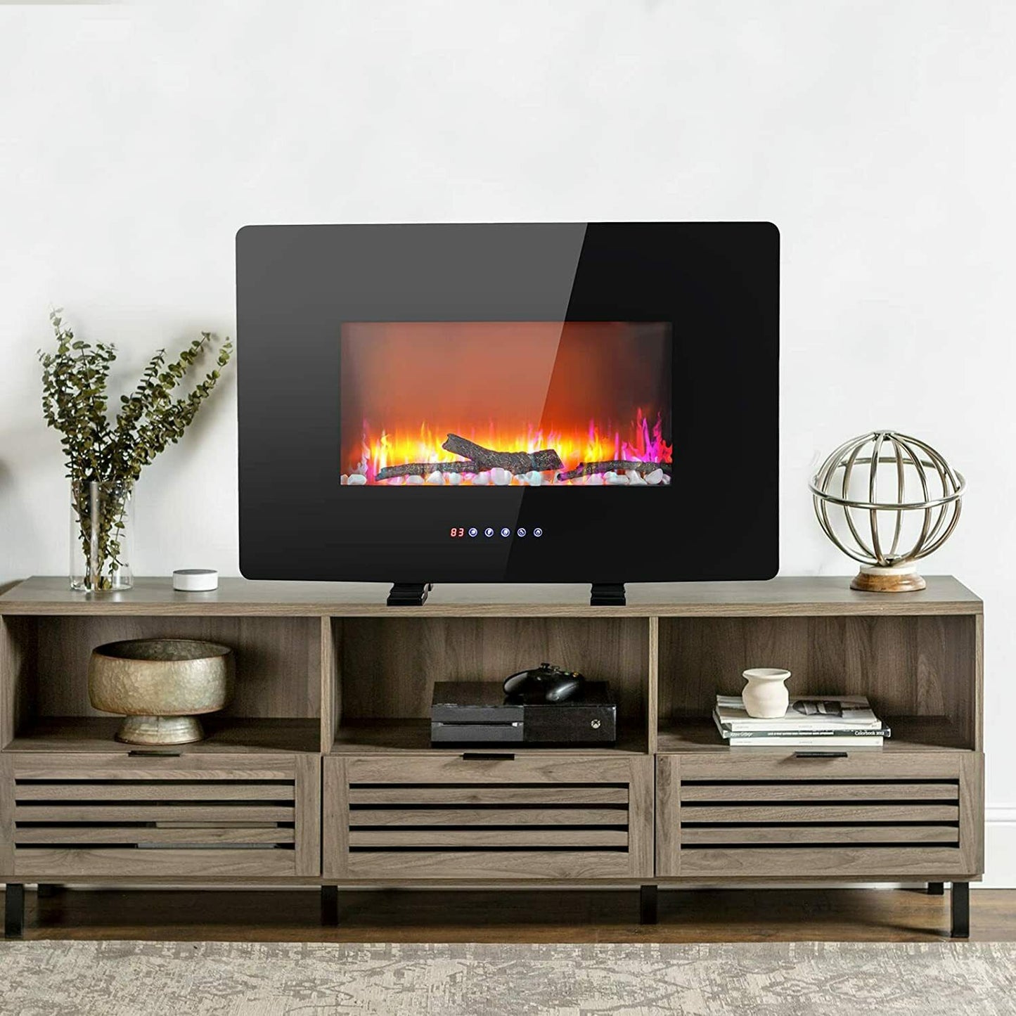 Freestanding Portable Indoor / Outdoor Electric Fireplace Heater