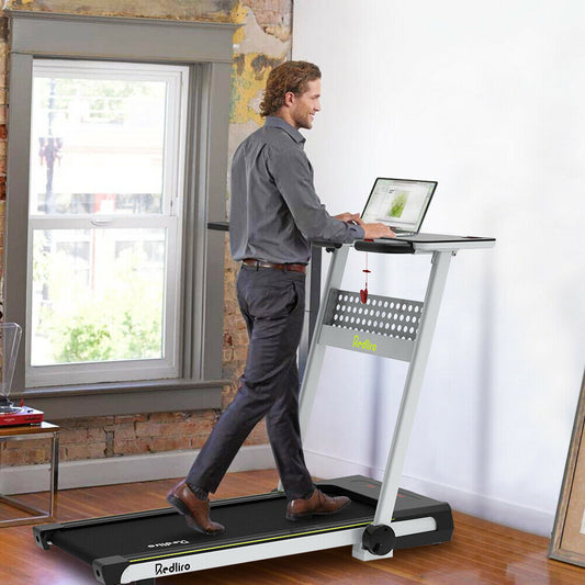 Folding Electric Walking Exercise Under Desk Home Office Treadmill