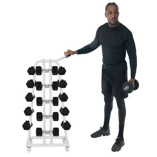 Portable Weight Dumbbell Holder Gym Storage Rack Stand
