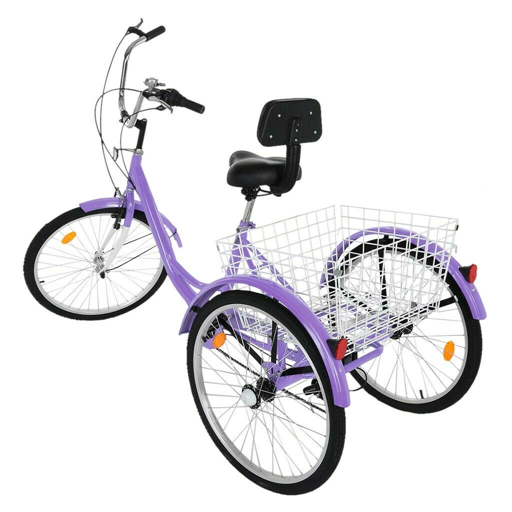 Premium Stainless Steel Adult Three Wheel Tricycle Trike Bike