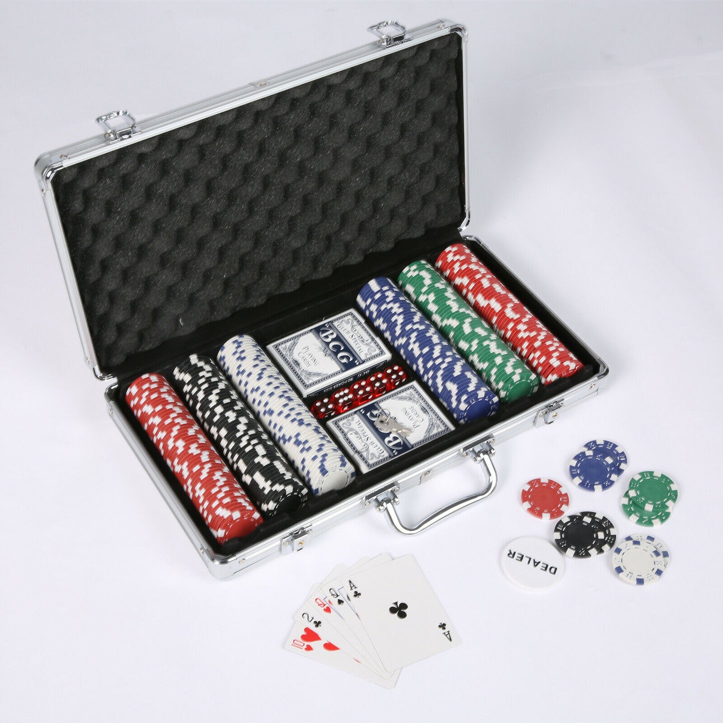 Exclusive Portable Poker Chip Home Set 300pcs