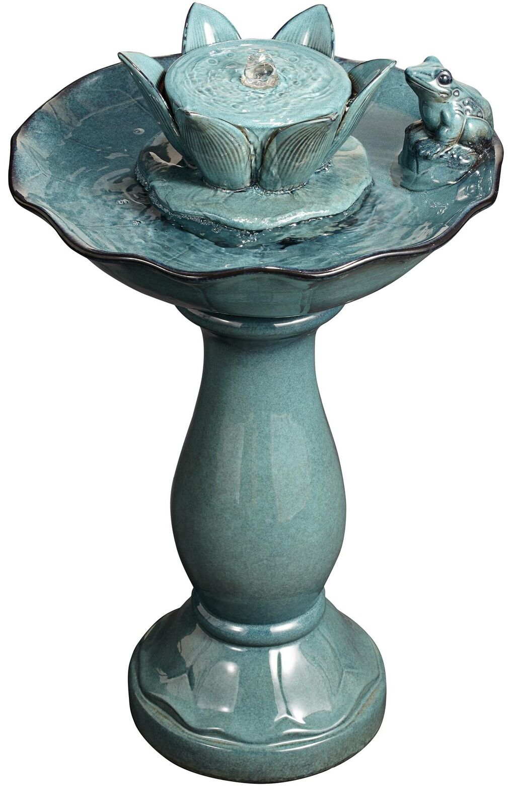 Intricate Outdoor Garden Bird Bath Water Fountain