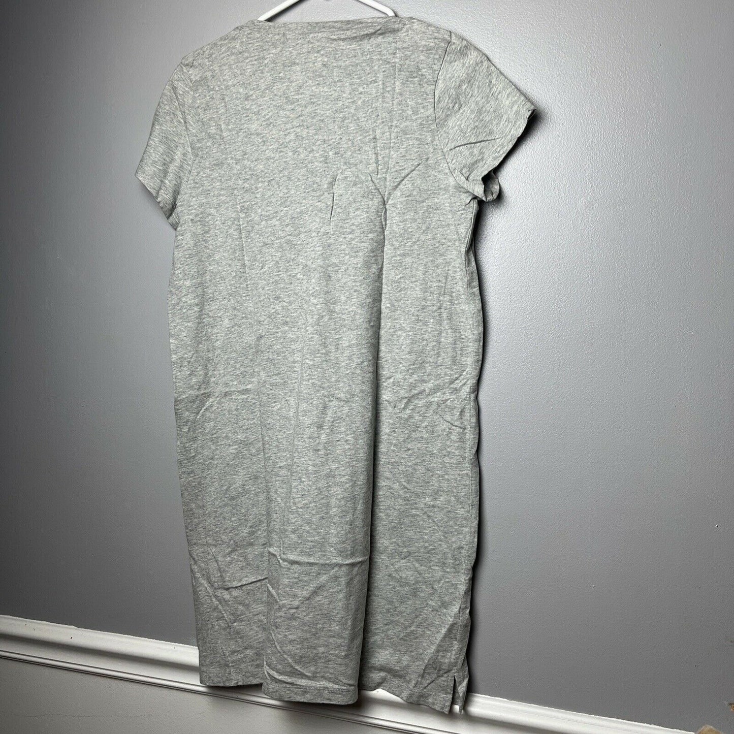 Madewell Gray Northside Vintage V-Neck T-Shirt Dress, Size S