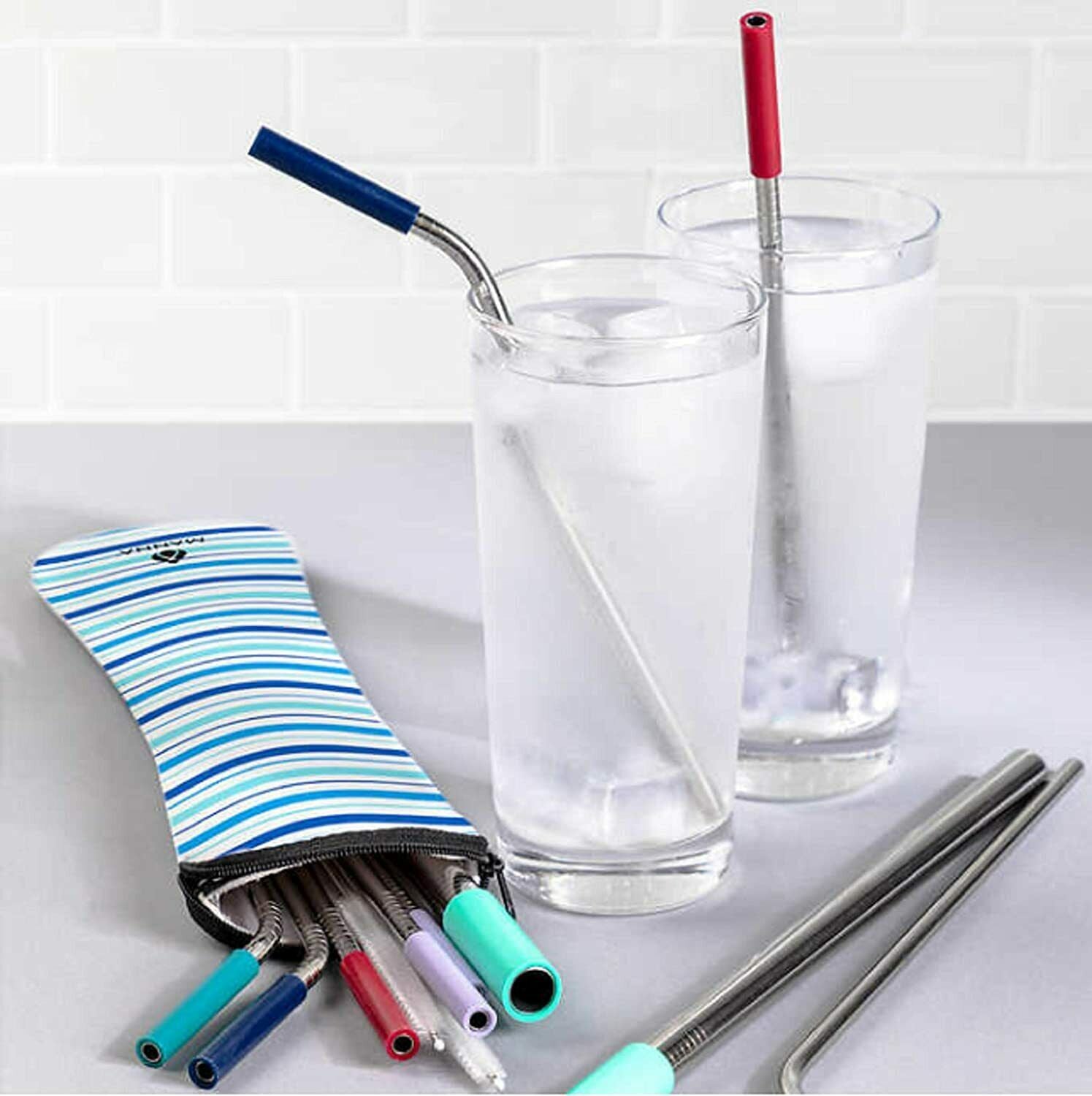 MANNA Stainless Steel Reusable Straws for The Whole Family - Easy Shopping Center